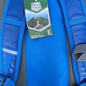Timber Ridge Xplorer 25L Hiking Pack Blue Recycled Material Backpack‎ NWT